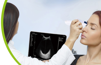 Wireless Palm Ultrasound Used in Ophthalmology